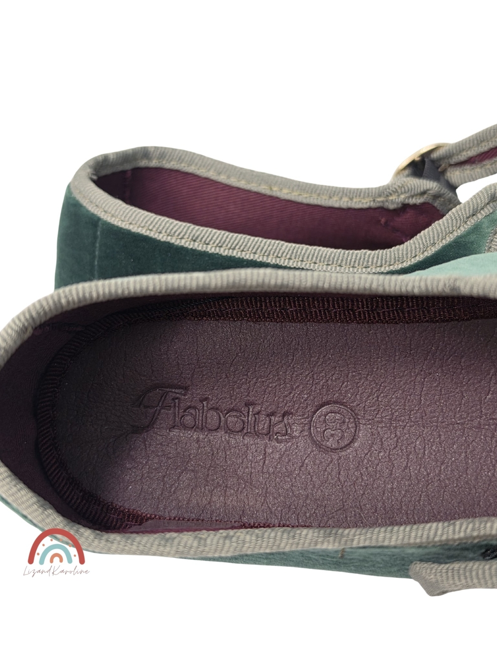 New! Madewell x Flabelus Jay Mary Janes Velvet in Green 8 - Picture 10 of 16